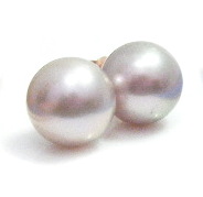 Pale Pink 10.2mm Edison Pearl Stud Earrings